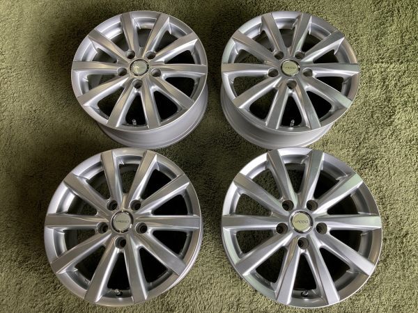 送料無料 中古ホイール 16in 6.5J +46 PCD114.3 ノア ヴォクシー セレナ ステップワゴン オデッセイ エスティマ拍卖
