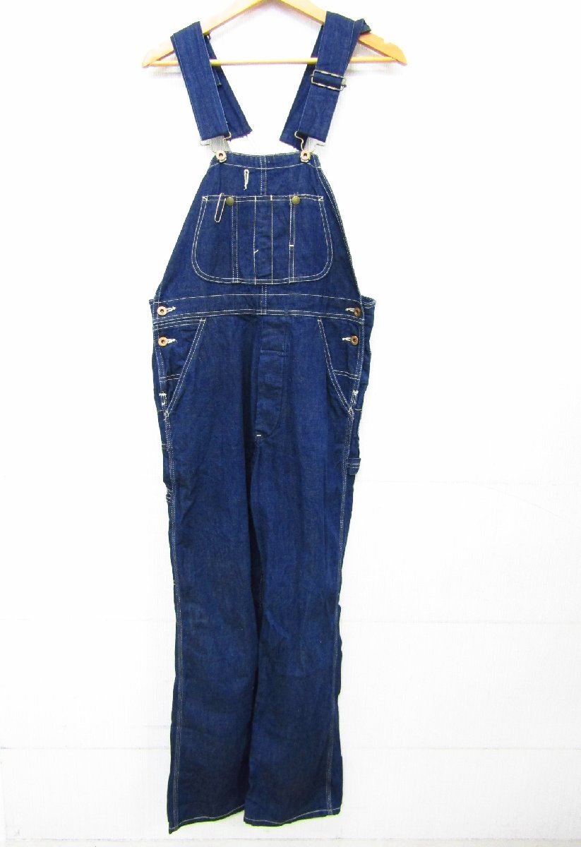 BLUCO ブルコ DENIM OVERALL デニム オーバーオール サロペット インディゴ OL-068★FG7312拍卖