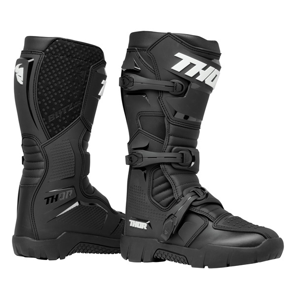 11インチ MXブーツ THOR BLITZ XR TRAIL LTD ブラック/グレー エンデューロ(ブロック)ソール仕様 正規輸入品 WESTWOODMX拍卖