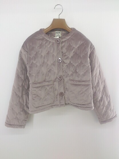 ◇ Hamble by Par Avion キルティング 長袖 ジャケット サイズONE スモークパープル系 レディース P拍卖