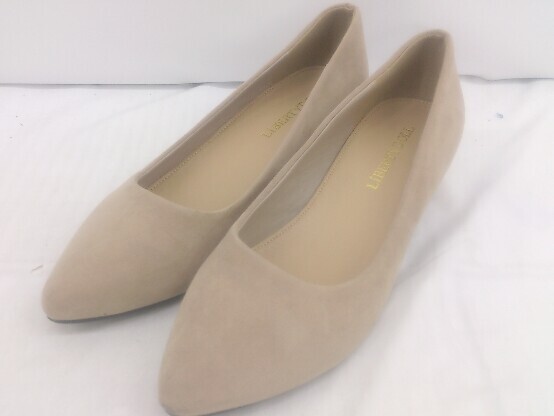 ◇ LibertyDoll リバティードール ポインテッドトゥ ヒール パンプス サイズ LL ベージュ レディース E拍卖
