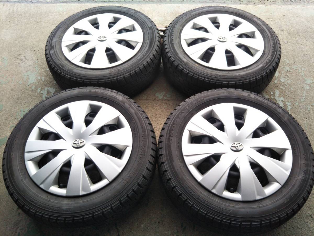 Y187 175/65R15 GOODYEAR グッドイヤー ZEA2 2016年 PCD100 4H 5J FIELDER フィールダー NZE164 4本セット キャップ付き拍卖