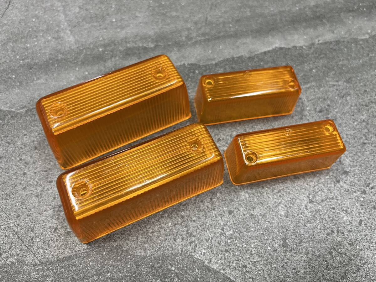 N 旧P HONDA ウインカーレンズ前後セット C92/C95/Benly プレスハンドル用 /拍卖
