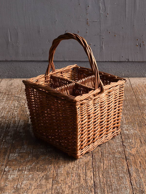 イギリス アンティーク バスケット 籐かご ガーデニング 12487拍卖
