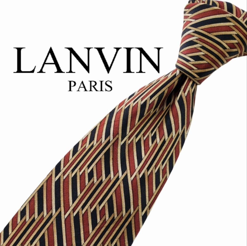 570/ 美品 LANVIN ランバン 中古 USED ネクタイ拍卖