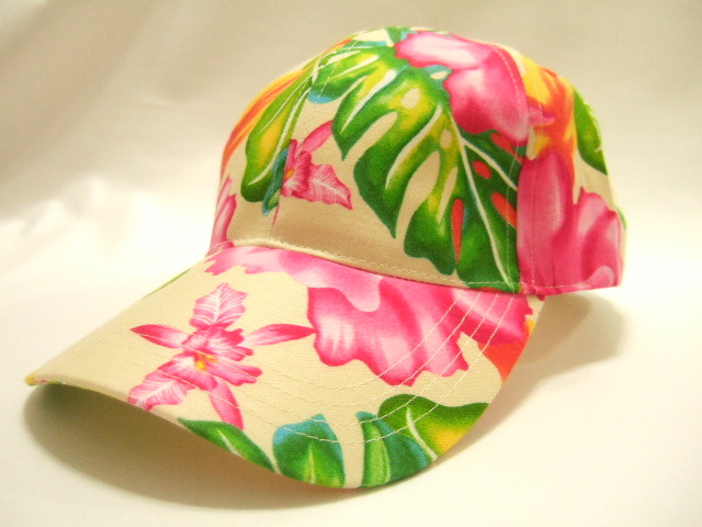 s横浜最新 ハイビスカス♪フラワーキャップ 送料300円 ξ★caξ ξ52s拍卖