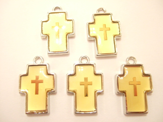 横浜最新 ペンダントクロス♪魅惑の十字架 パーツ5個セット メンズレディース Cross守護魔除け 送料220円ξbalnξξパーツ部品卸し144拍卖