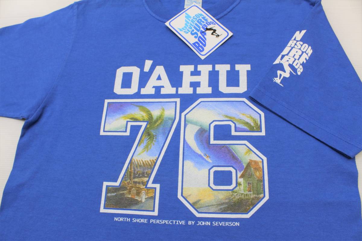 YTS16東洋XSジョンセバーソンO'AHU76オアフ ノースショア ビッグウェーブ サーフィン 半袖TシャツUSA製SUN SURFサンサーフJohn Severson拍卖