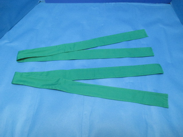 送料無料・新品即決★運動会 ハチマキ 緑 グリーン 2本セット 長さ約96cm 幅約4cm 綿100% 鉢巻 陸上 スポーツ・応援団・コスプレ等★拍卖