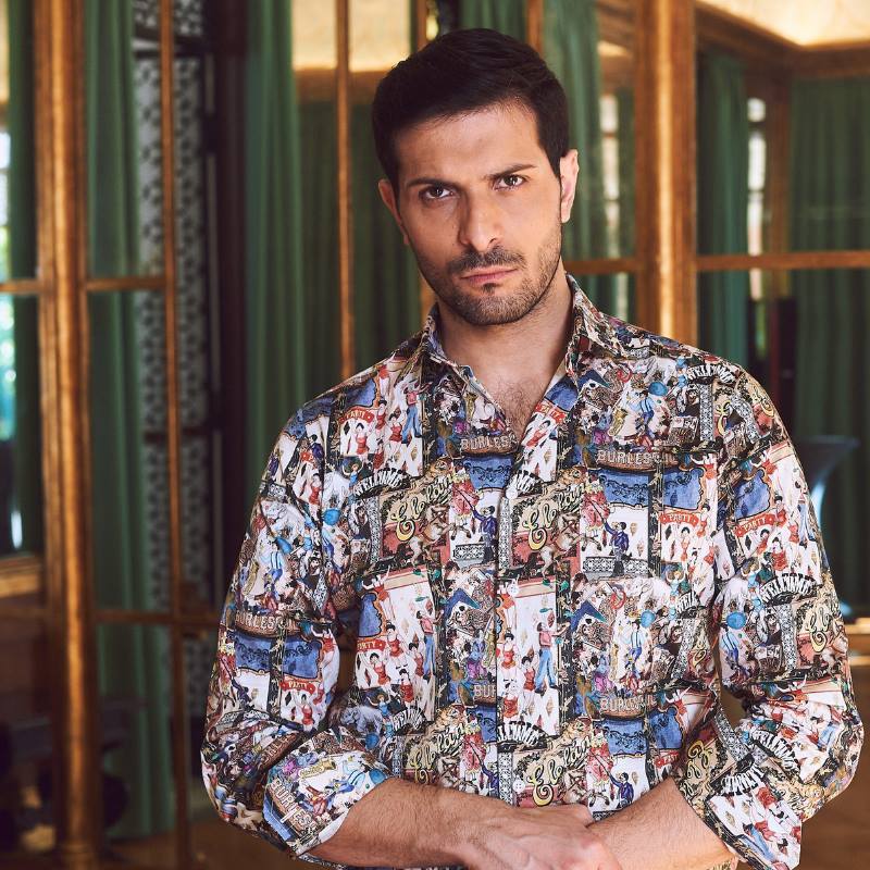 ★イタリアシャツSPORTIVO DANROMA limited_594 sul FACEBOOK Magic Circus・・・♬~ 少数限定品です S 38-89拍卖