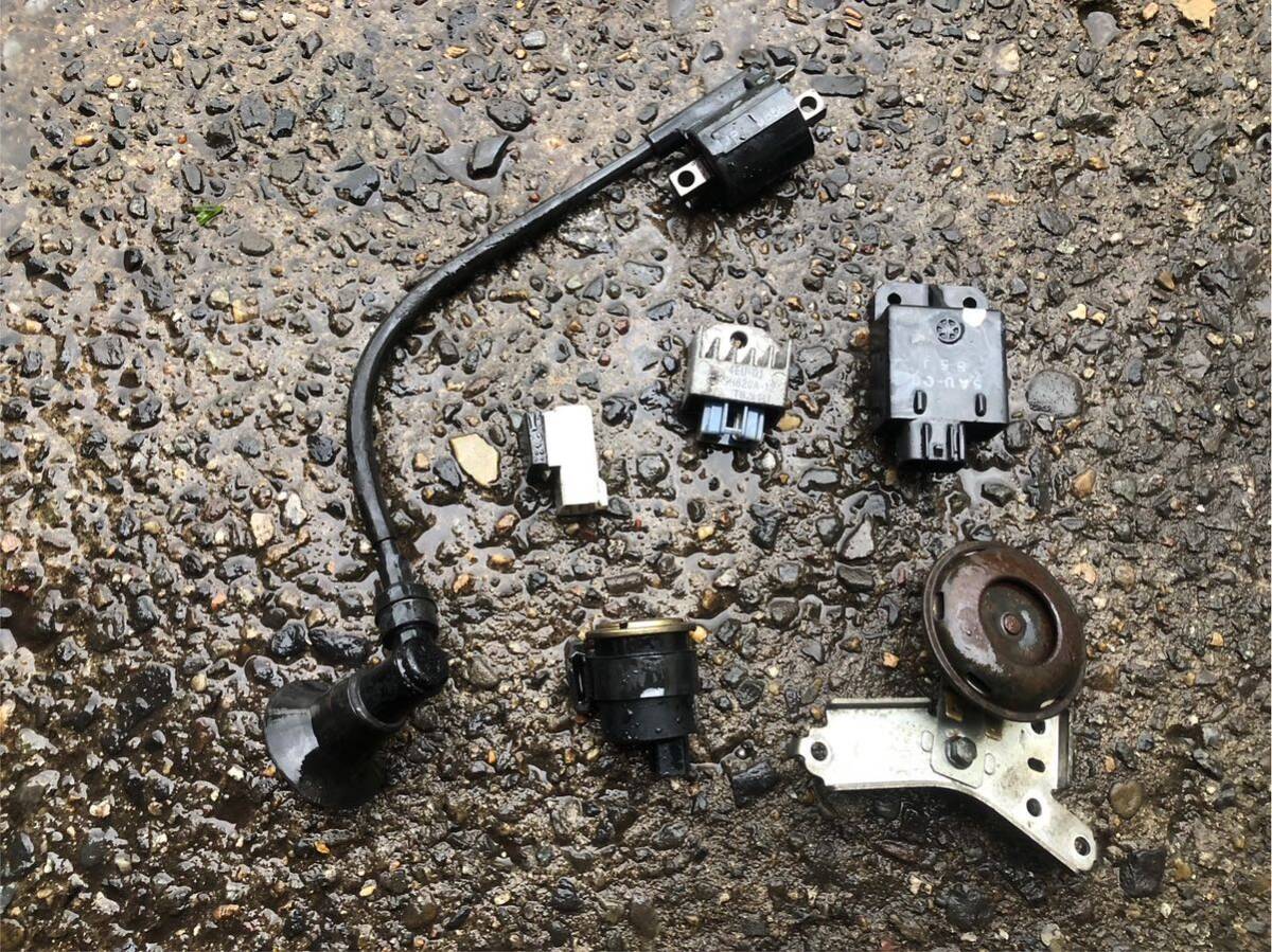 【53553】 ヤマハ ビーノ 5AU (093番台~) 実働 CDI イグニッションコイル スターター ウインカー レギュレーター ホーン 電装系拍卖
