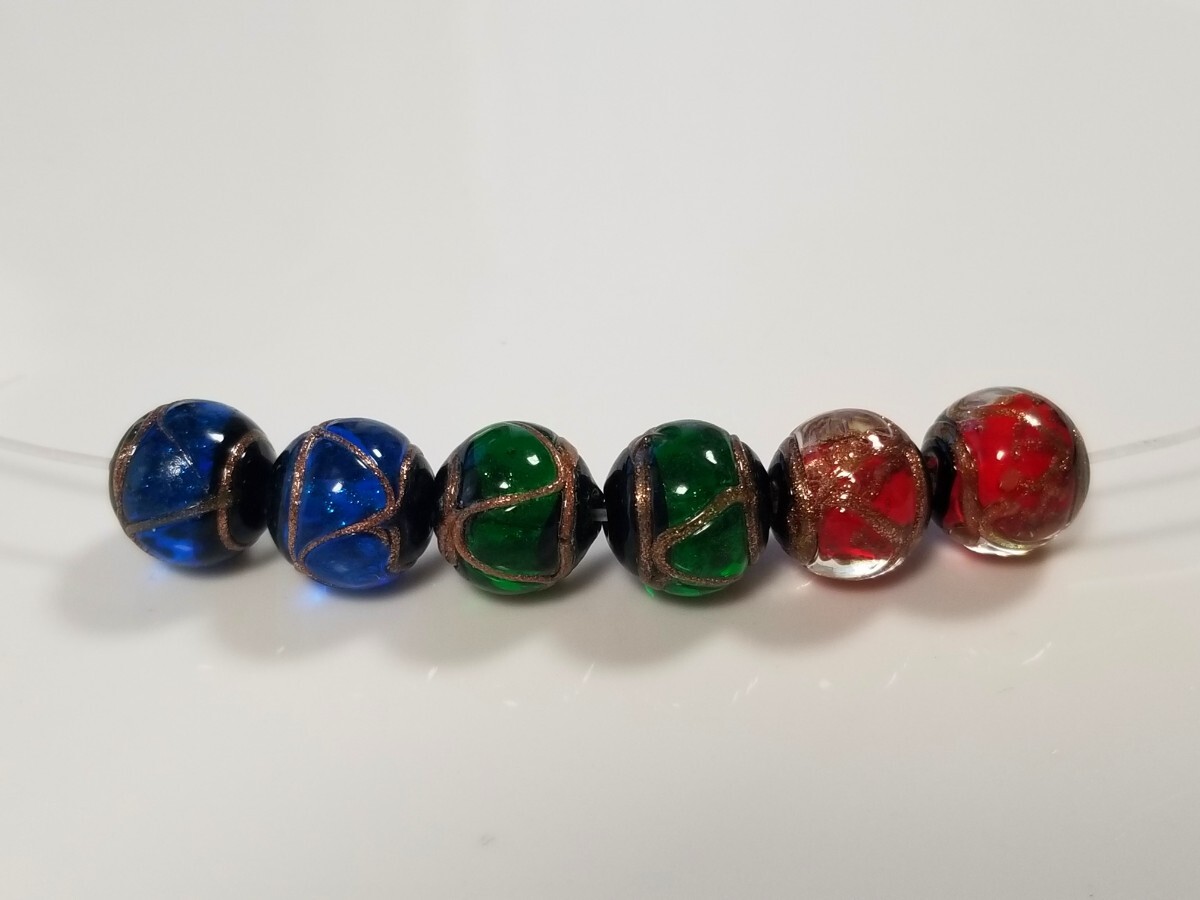 丸玉ガラスビーズ 12ミリ とんぼ玉拍卖