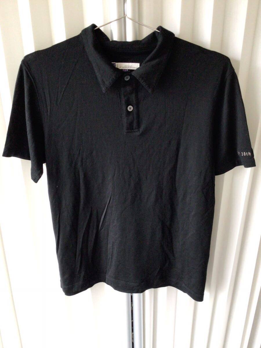 アイベックス IBEX 半袖 ポロシャツ A&F 30th anniversary ブラック 黒 S 100% メリノウール拍卖