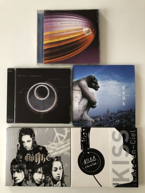 B27942 中古CD ark+ectomorphed works+REAL+AWAKE+KISS L’Arc~en~Ciel 5枚セット拍卖