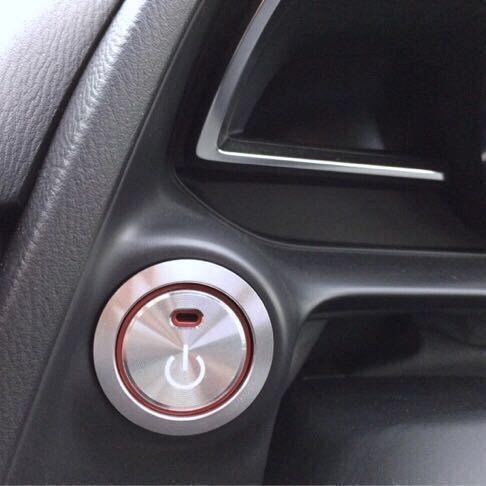 マツダ デミオ対応 アルミ削り出しエンジンスタートスイッチカバー カラー全2色 レッド/ブルー DJ5FS/ASモデル等対応拍卖