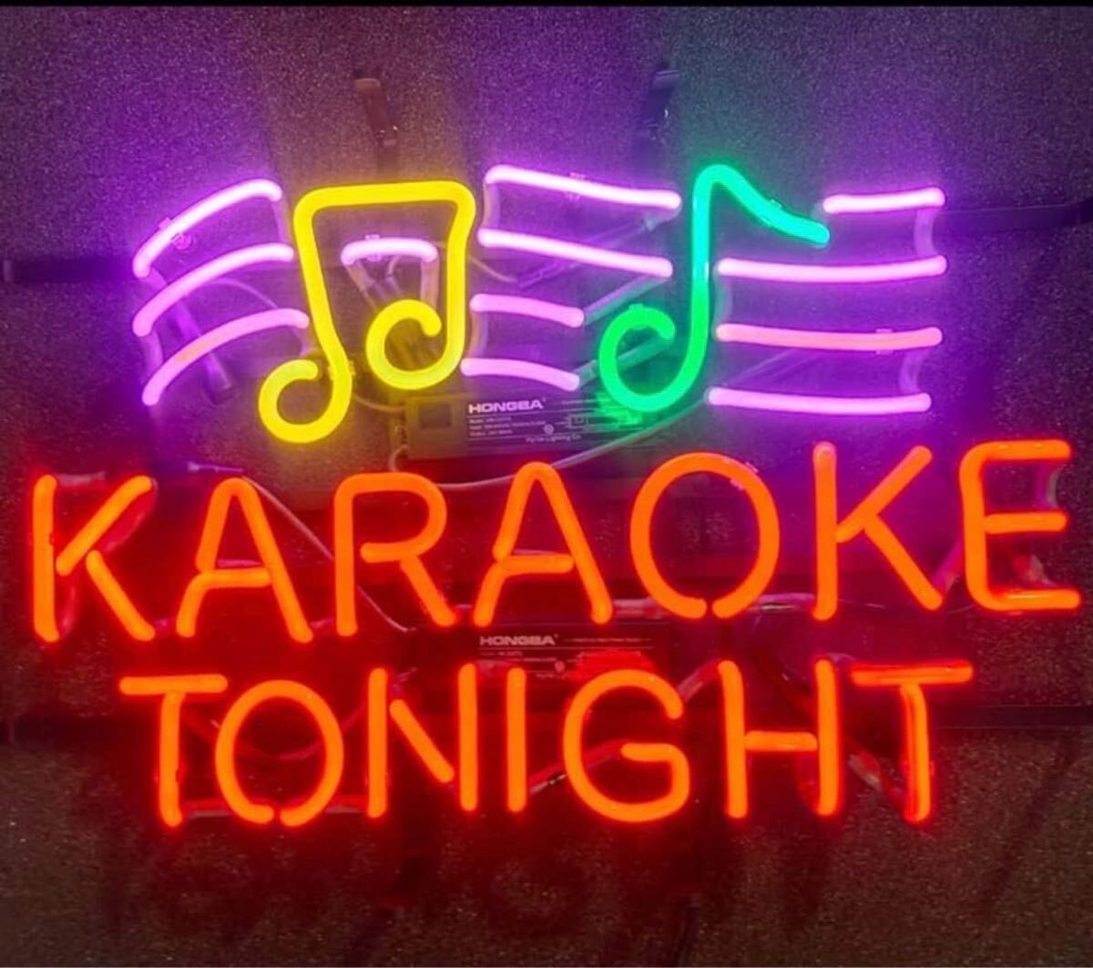 オリジナル ネオンサイン オーダーメイド KARAOKE TONIGHT ネオンサイン LED ネオン管 看板 インテリア 店舗装飾拍卖