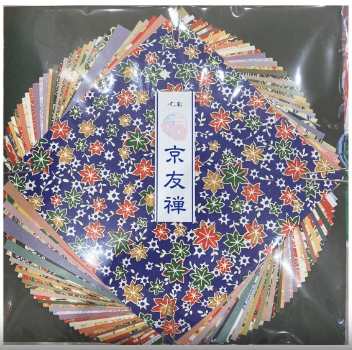 @【即決】◆京の象(かたち)京友禅 10x10cm◆おりがみ 折り紙 千代紙 和紙友禅 柄ランダム 40枚入 made in 京都// 2-335拍卖