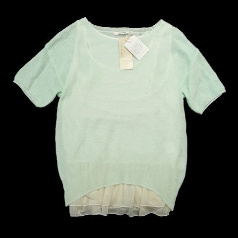 新品 定価4950円 PAGEBOY ページボーイ サマーニット タンクトップ 2点セット 半袖ニット サマーセーター 拍卖