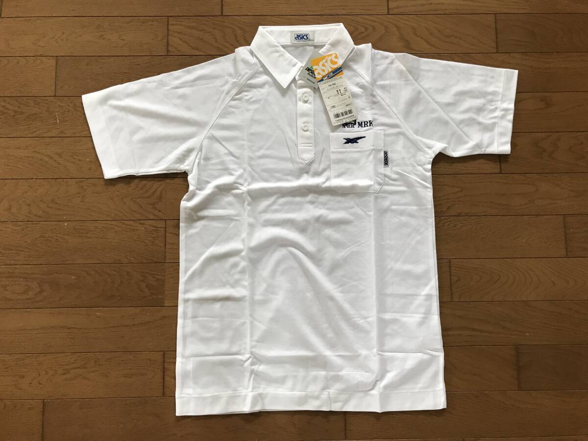 当時物 未使用 デッドストック アシックス Asics 半袖ポロシャツ スポーツシャツ 襟付き 品番:PW-502 サイズ:M  HF3129拍卖