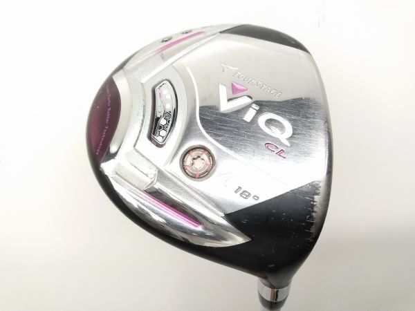 ♪送料無料 レディース BRIDGESTONE ブリヂストン ViQ CL 2012 4W FW 18° 純正カーボン VT-401W FLEX:(A) ヘッドカバー付 E062007@140♪拍卖