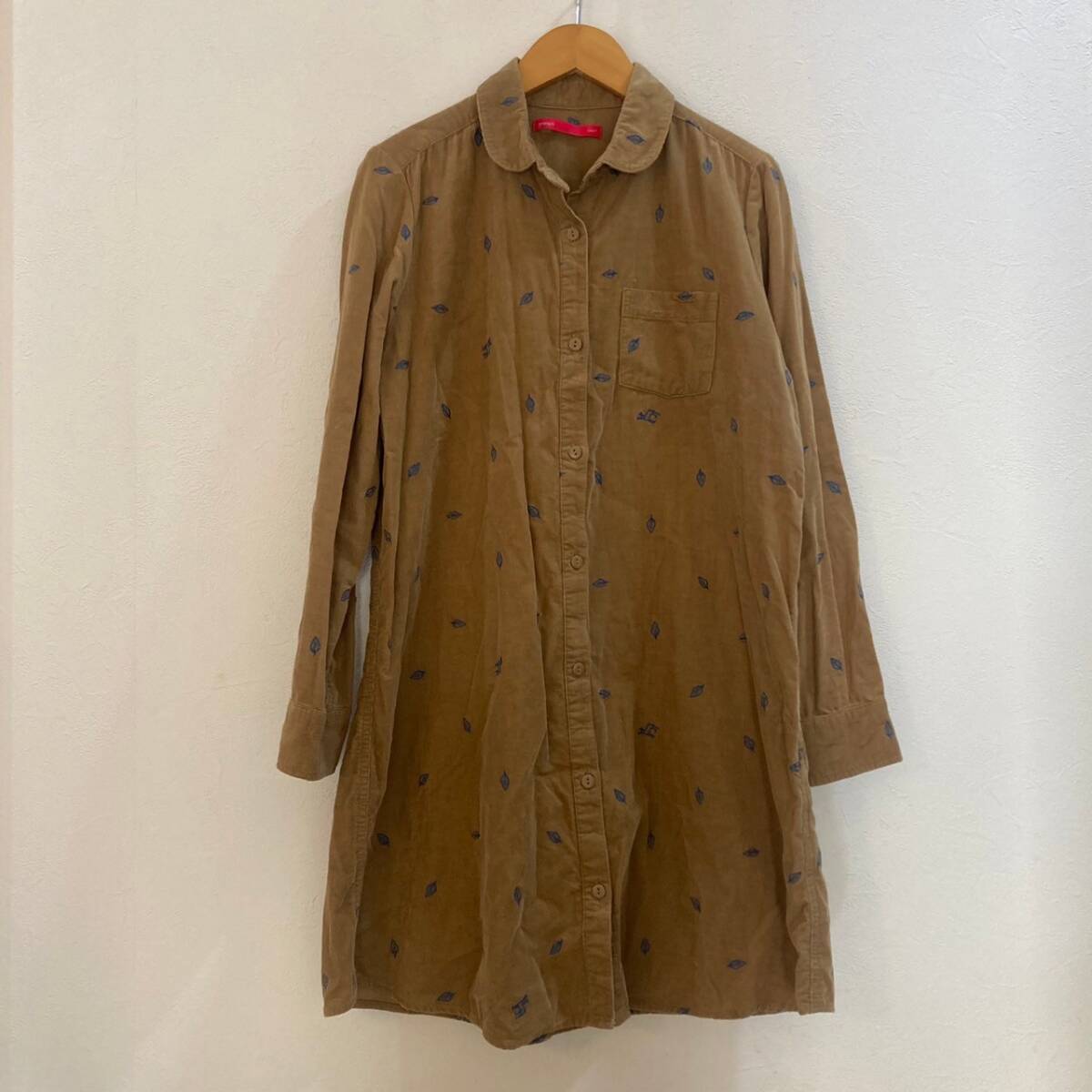 graniph/グラニフ 長袖コーデュロイシャツ ブラウン 茶 レディース F拍卖