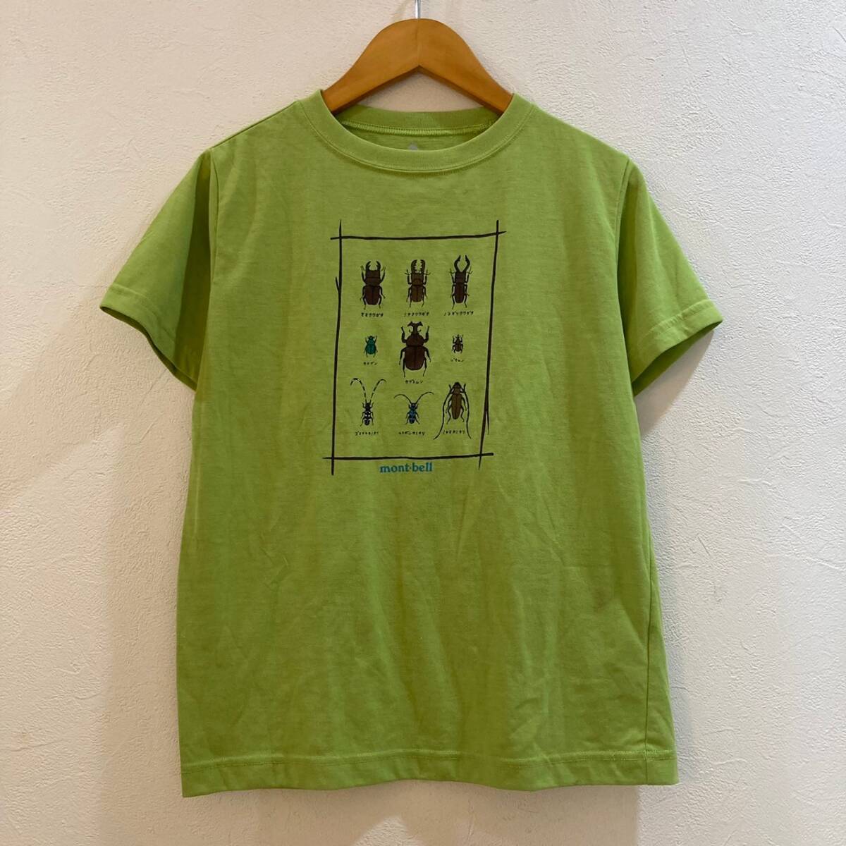 mont-bell/モンベル 半袖Tシャツ アウトドア グリーン 緑 ジュニア 150拍卖