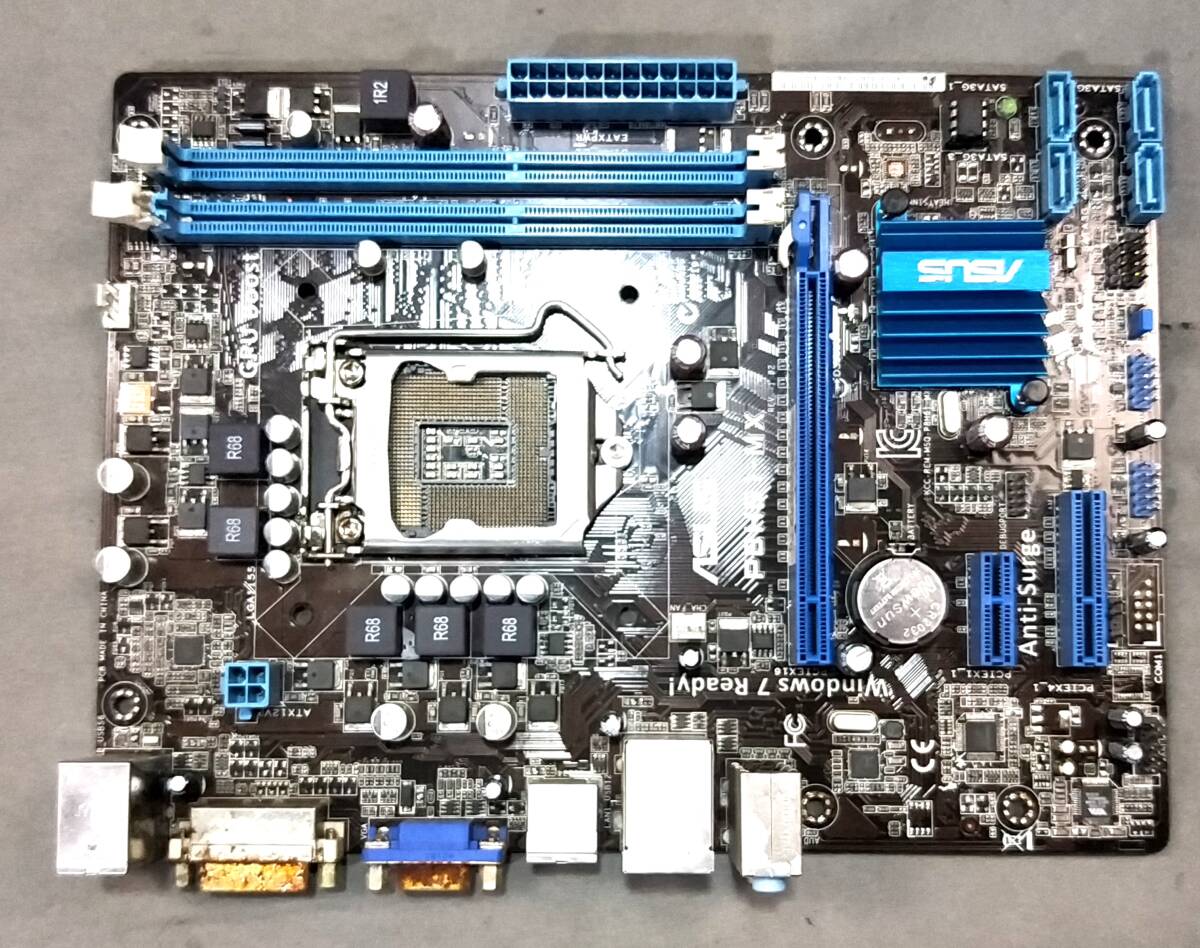 【中古パーツ】BIOS確認のみ、 ASUS P8H61-MX マザーボード IOパネル LGA1155 ■MB5331拍卖