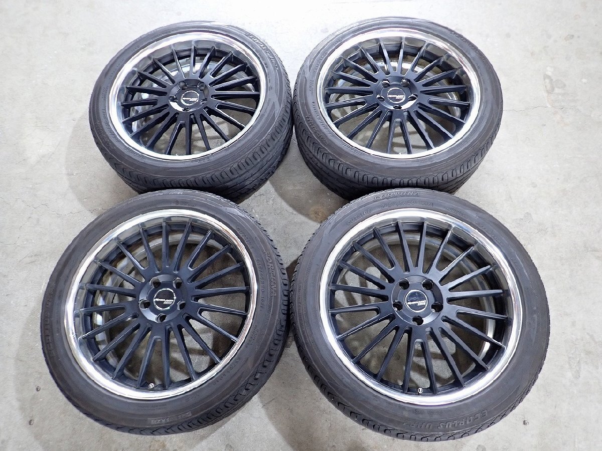 YS8653【送料無料245/45R20】SSR エグゼキューターEX03 2021年製 中古夏タイヤセット ■20×8.5J 114.3/5H ET40■※個人宅配達不可拍卖