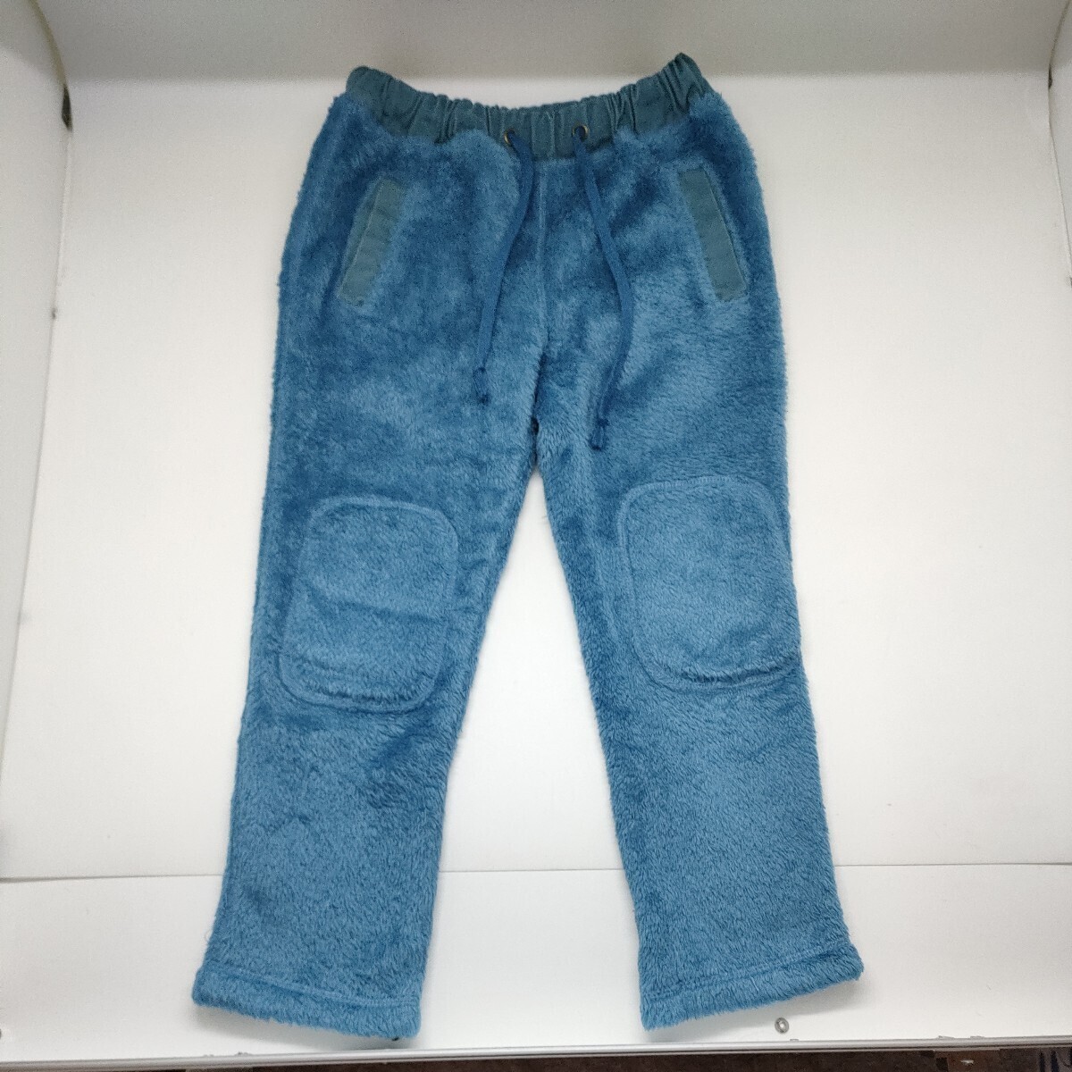 110サイズ ファーリーフリース パンツ マーキーズ ビッグフィールド ネームなし ボア フリース ふわふわ 起毛 水色 ブルー キッズ 冬 防寒拍卖