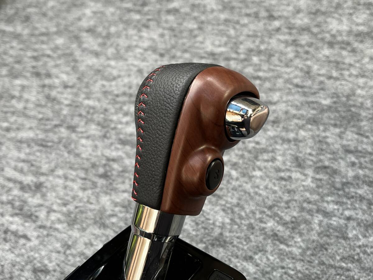 シフトノブパネル④◆マット茶木目◆新型ハスラー/Jスタイル・スペーシアカスタム/マイスタイル・新型ソリオバンディット◇レザーシフト◆拍卖