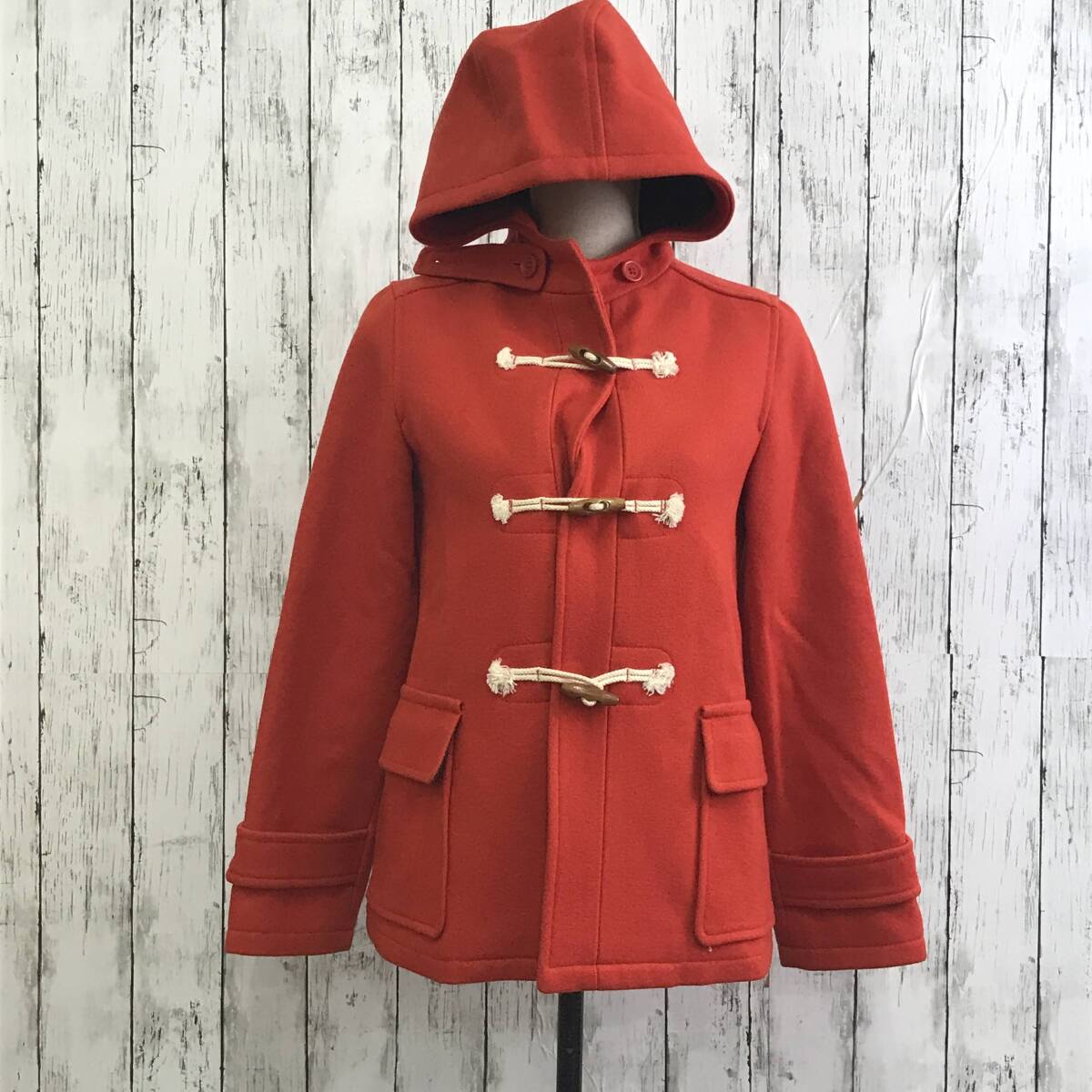 DGRACE ディグレース ダッフルコート サイズ表記なし オレンジ T-540 USED拍卖