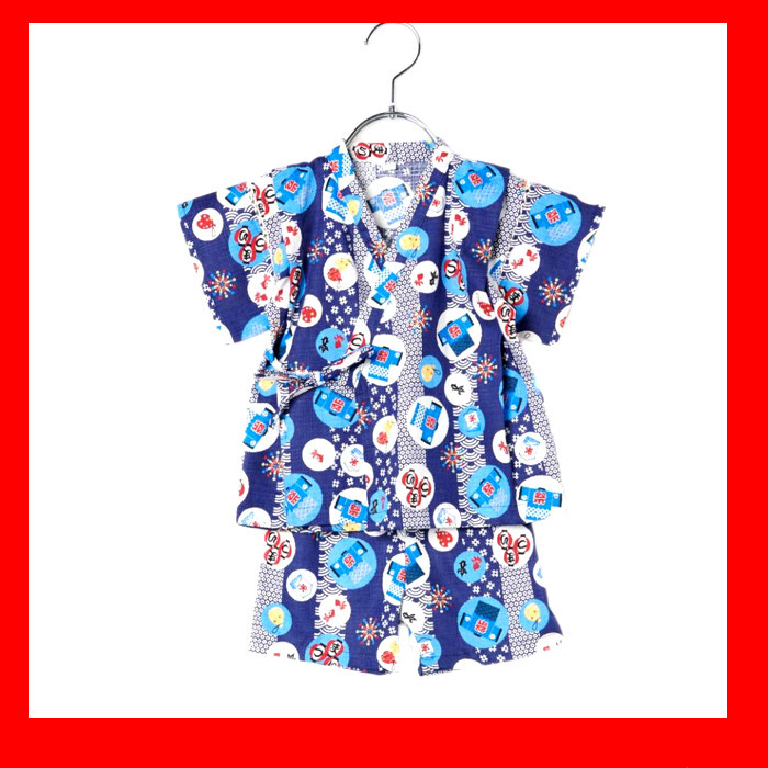 100cm 男児 サザンクロス 甚平 スーツ 子供 キッズ 男の子 上下セット 綿100% 浴衣 着物 和服 夏祭り 花火大会 夏休み 幼稚園保育園拍卖