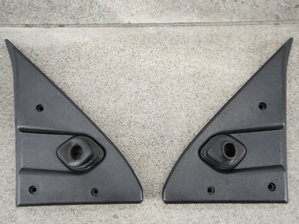 1999y 初代 フィアット パンダ (Fiat PANDA) 141AKA ドアミラー取り付け部室内側カバー 左右セット ※ 手動 レバー調整式用 ブラック拍卖