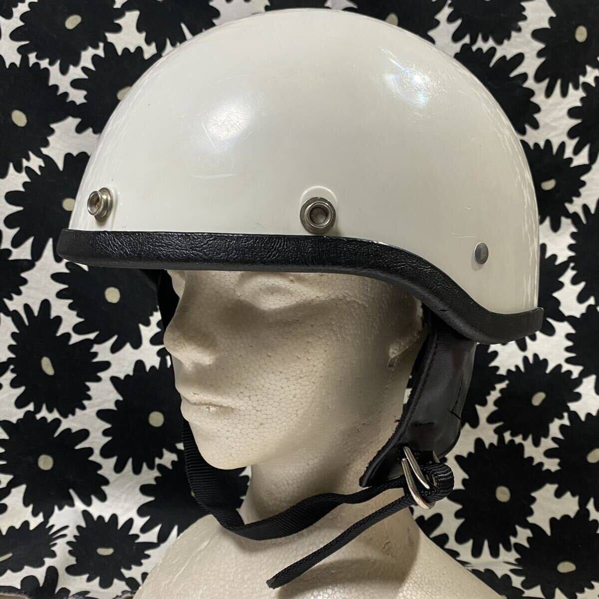 HarleyDavidson MODEL C 60’s 70’s ビンテージハーフヘルメット Mシェル 約57cm〜59cm ブコ トラベラー ショーティー Buco BELL Shorty拍卖