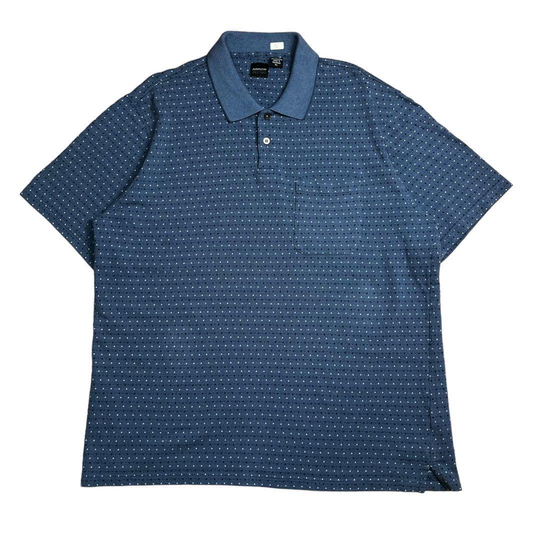 ARROW ポロシャツ 半袖 ゴルフ ビッグサイズ シンプル コットン拍卖