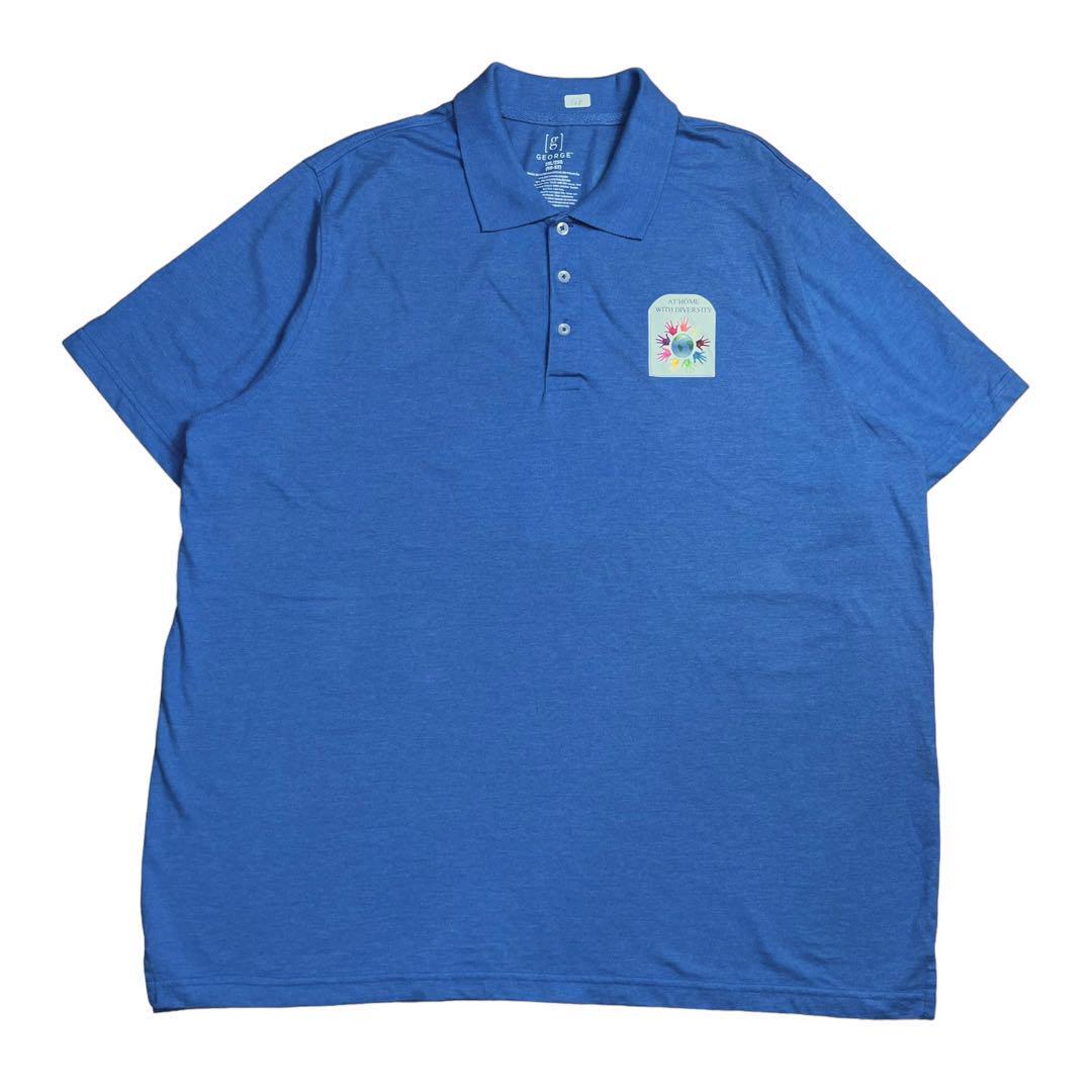 ポロシャツ 半袖 ゴルフ 企業 アドバタイジング ビッグサイズ バックプリント拍卖