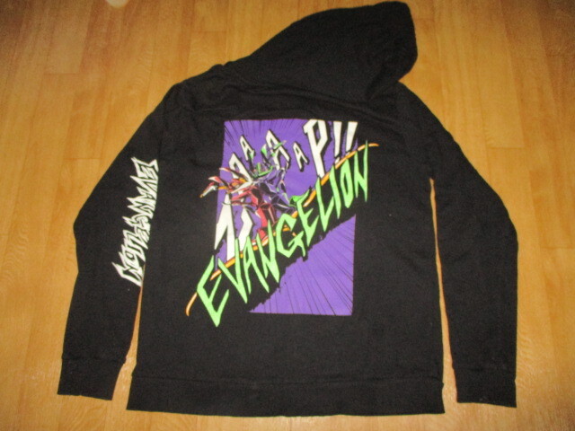 エヴァ・EVAレーシング・スーパーGT デカロゴ ニットパーカージャケット サイズL 美中古 鈴鹿八耐拍卖