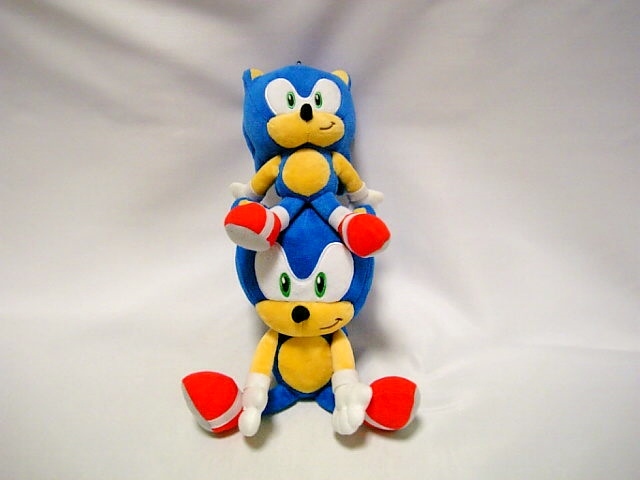 ◆2種セット◆ソニック・ザ・ヘッジホッグ ぬいぐるみ S + ぬいぐるみ BC (ボールチェーン)◆拍卖