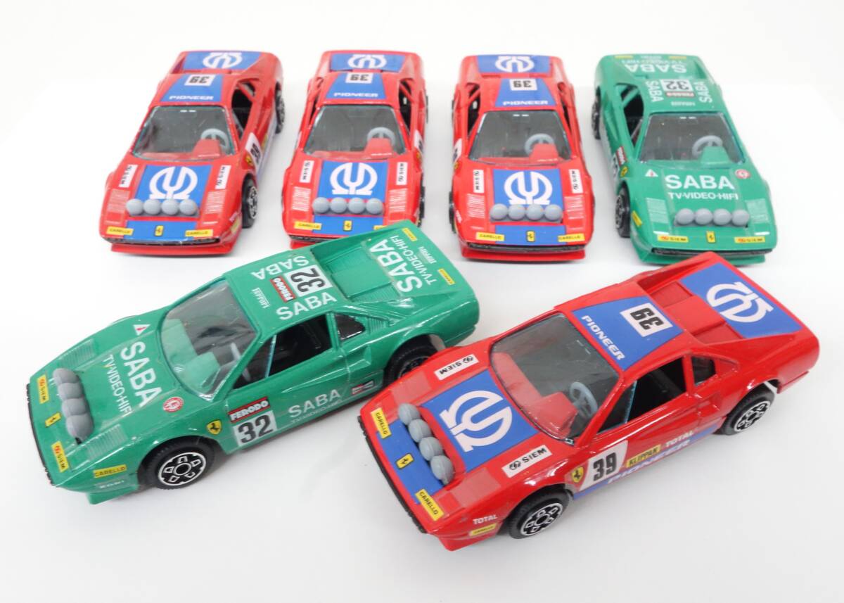レトロコレクション 当時物 *Burago ブラーゴ 1/43 *ダイキャストトイ ミニカー *Ferrari 308GTB フェラーリ *RACE CAR 6台セット拍卖