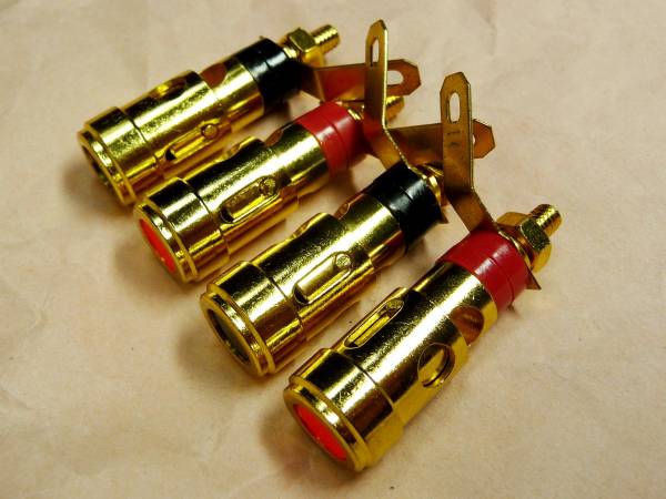 ♪♪JBLタイプのターミナルです!金メッキ大プロ用⑤♪♪拍卖