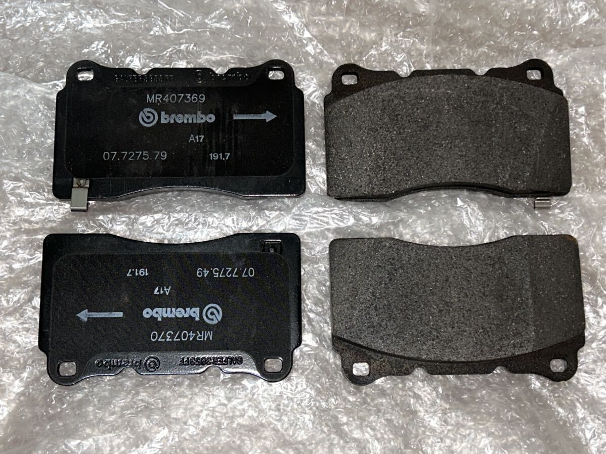 三菱純正 ブレンボパッド フロント 未使用品 ♪ LANCER evolution ランサー ランエボ brembo ブレンボ RALLIART ラリーアート ブレNO866拍卖