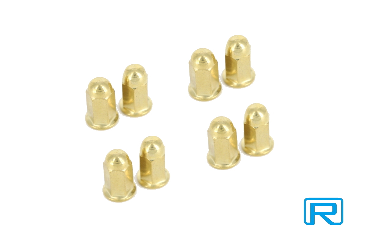 ☆☆セール送料込み☆ ゴールドメッキ マフラーフランジナット M6 P1.00 8個SET ネコポス発送 拍卖