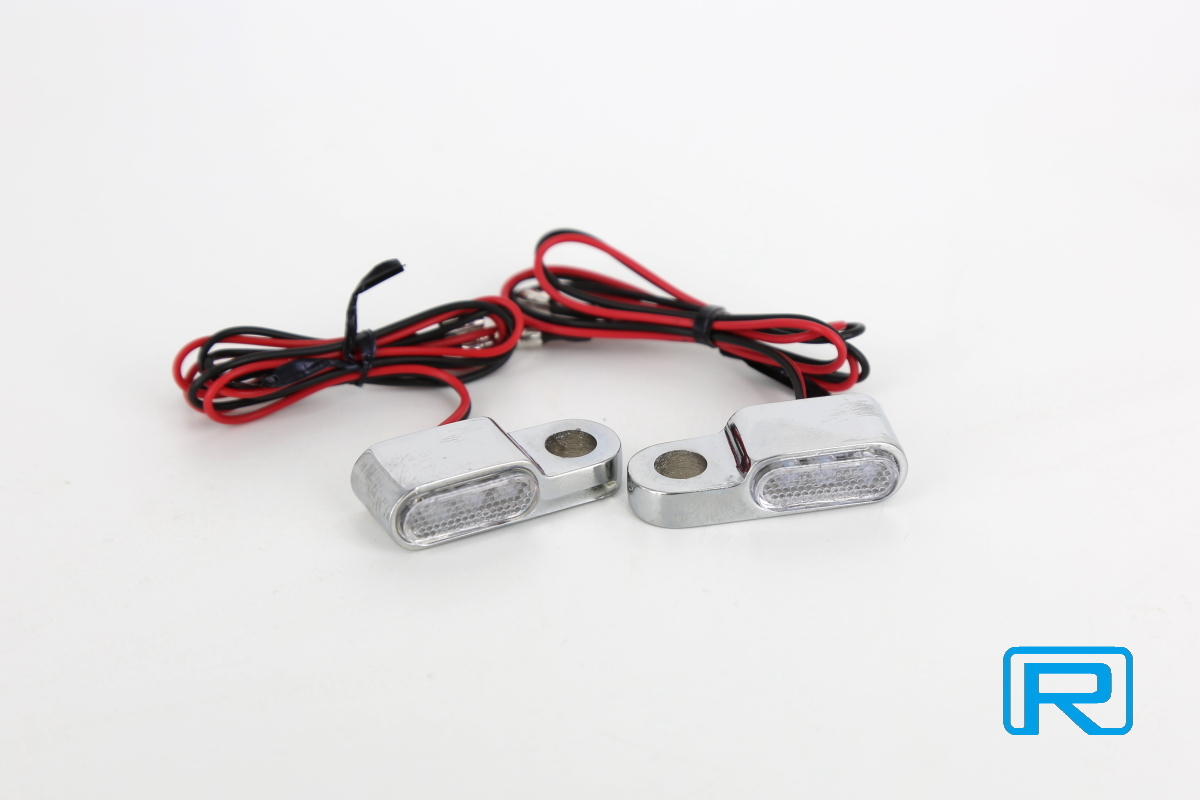 ☆☆送料込み☆☆ 3LED 超小型 ウインカー メッキ 左右 セット ネコポスで発送拍卖