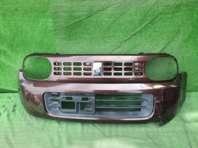 HE22S アルトラパン 純正フロントバンパー ラパン 茶 71711-85K50 おまけ ロア グリル付拍卖