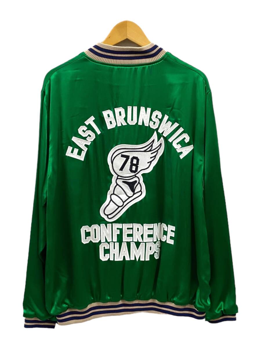 HOUSTON (ヒューストン) RAYON AWARD JACKET(EAST)レーヨンアワードジャケット XXL 51250 グリーン 緑 メンズ/104拍卖