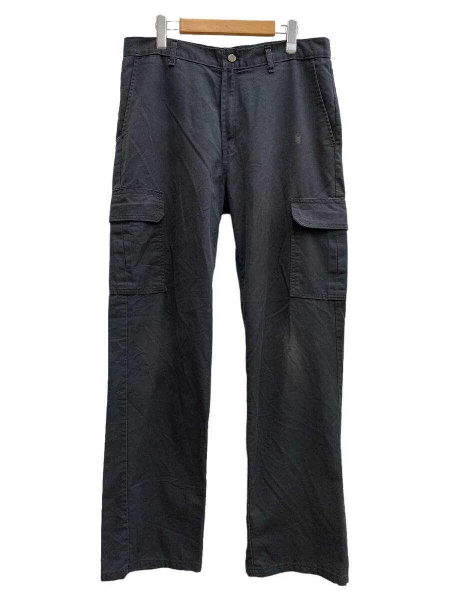 DICKIES (ディッキーズ) GP3038BK ワークパンツ カーゴパンツ T/C 古着 34×34 ブラック メンズ/036拍卖