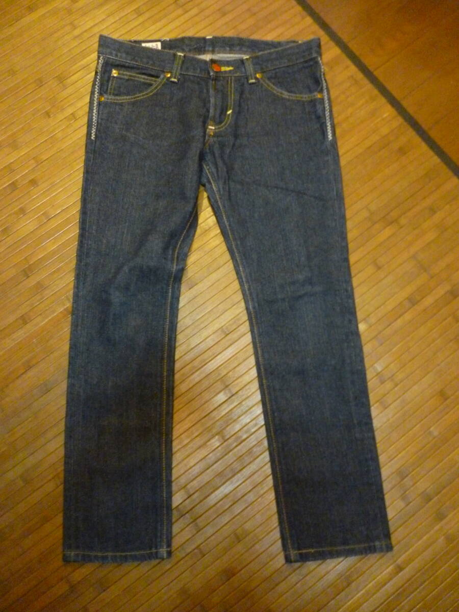 844-106♀:Lady Lee レディーリー スリムジーンズ E566-1804 LML-1604 テーパード size.28 色.インディゴ エドウィン商事 日本製 拍卖