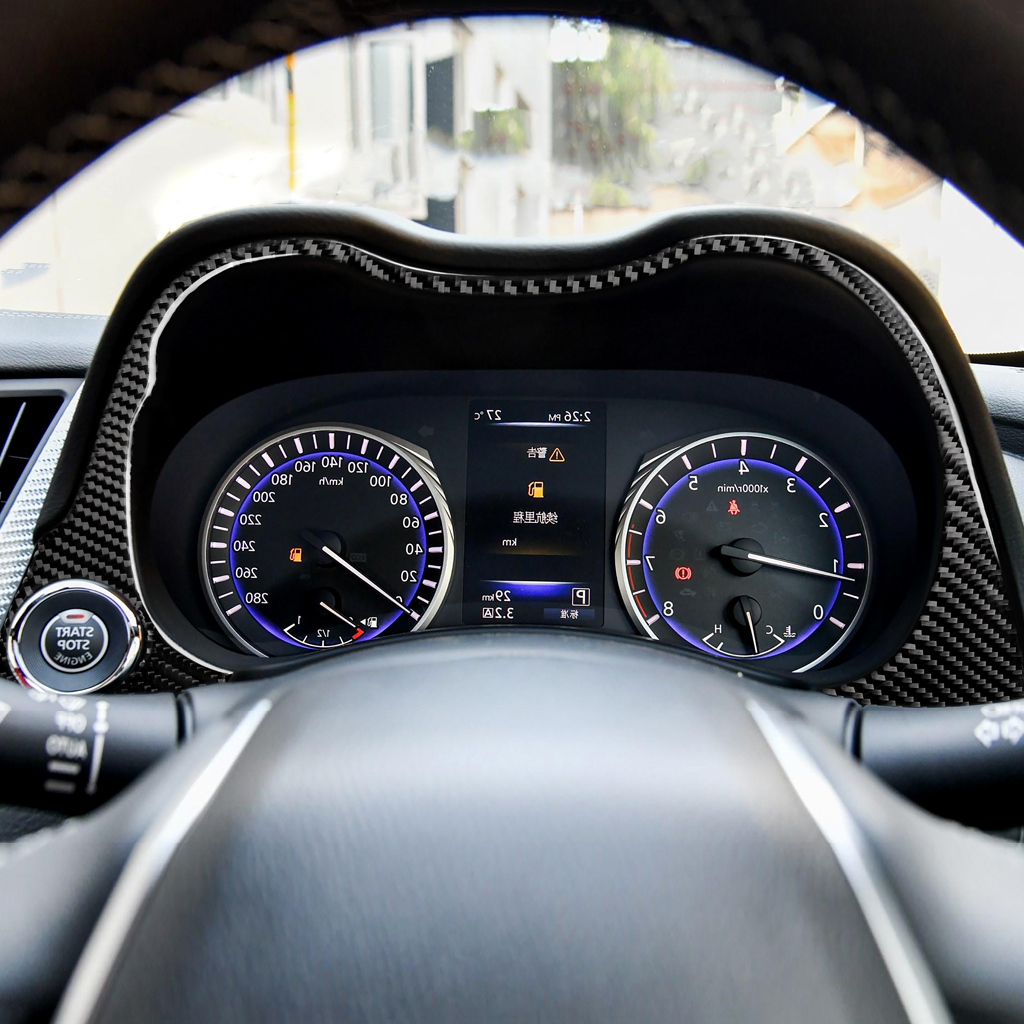 スカイライン V37 インフィニティ 50 メーターフードカバー カーボン拍卖