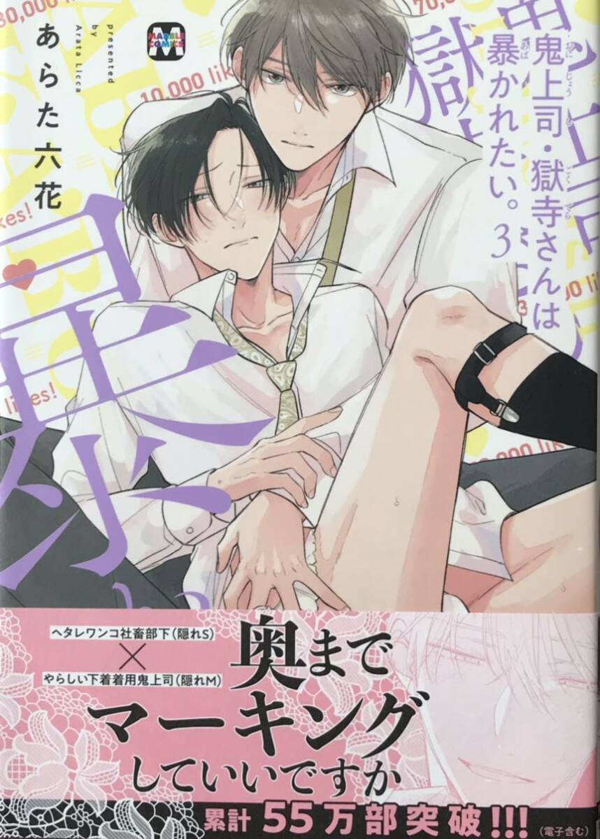 鬼上司・獄寺さんは暴かれたい。3 通常版 あらた六花 非売品SNS風ミニイラストカード、ミニカラーペーパー付き 新刊拍卖