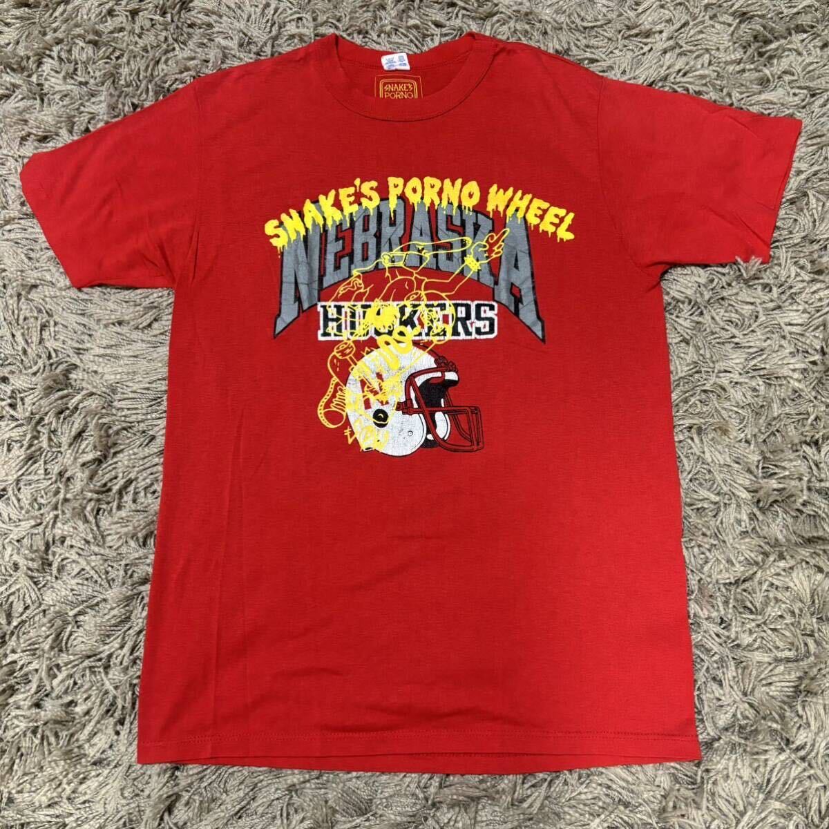 【レア】champion 80's 80年代 Tシャツ プリント 半袖Tシャツ USA USA古着 ビンテージ 古着 チャンピオン NFL リメイクvintage RED レッド拍卖